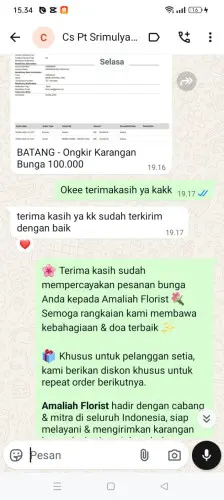 Testimonial Papan Bunga haurpugur