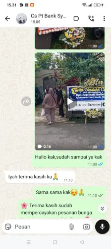 Testimonial Papan Bunga haurpugur